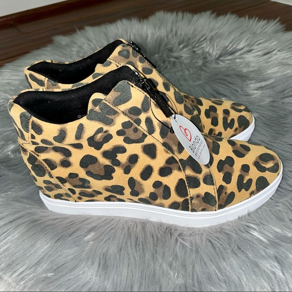 Blondo Shoes - NWT Blondo Sneaker Booties Leopard Print Size 6